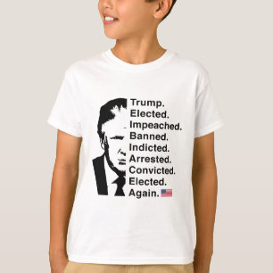 Camiseta Trump Won 2024 Lista Word Reelege Vitória 45 47 Tr
