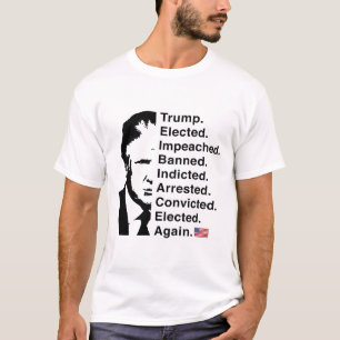 Camiseta Trump Won 2024 Lista Word Reelege Vitória 45 47 Tr