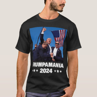 Camiseta Trumpamania 2024 Leamania foge irmão P amigo