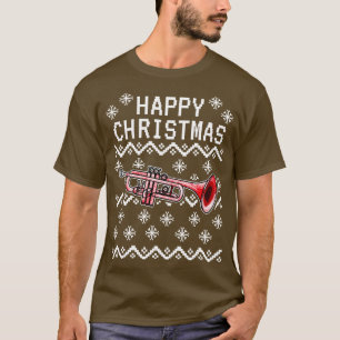 Camiseta Trumpet Feia de Natal Feia, Musicista do Brass