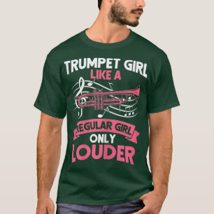 Camiseta Trumpet Girl Jazz Music Lover