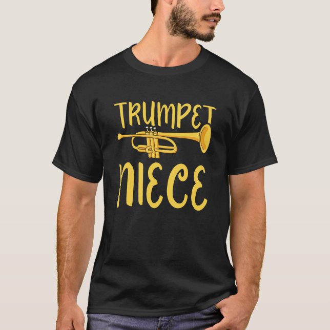 Camiseta Trumpet Niece Instrument Trumpeter Musician Player (Frente)