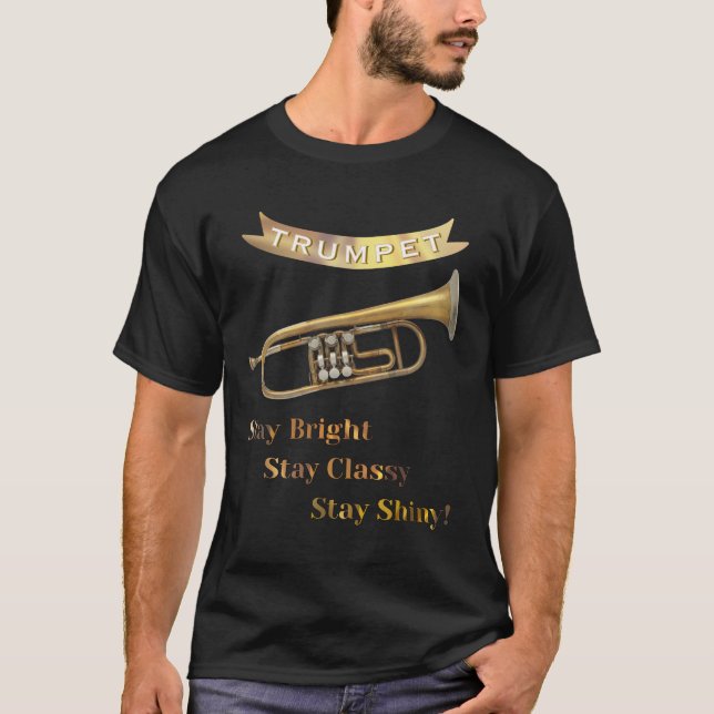 Camiseta Trumpet Player Funny Humor Musical Instrument (Frente)