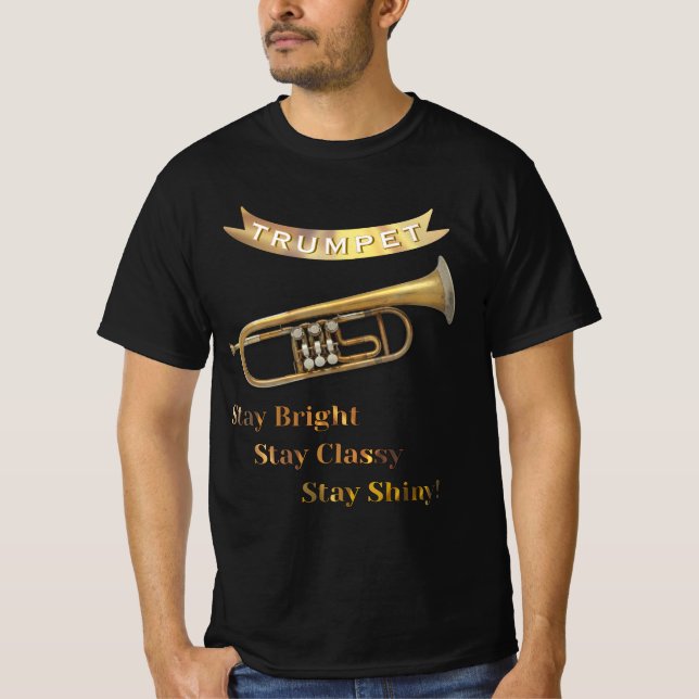 Camiseta Trumpet Player Funny Humor Musical Instrument (Frente)