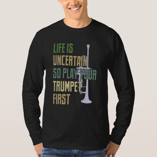 Camiseta Trumpet Player Retro Style (Frente)