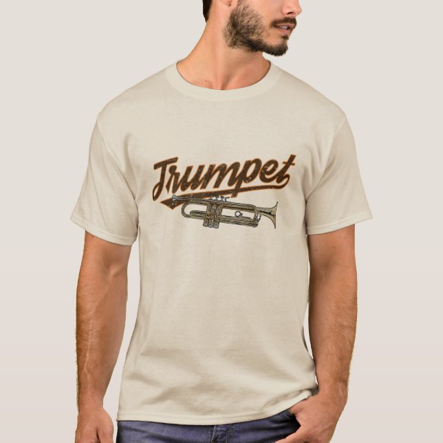 Camiseta Trumpet Retro T-Shirt (Frente)