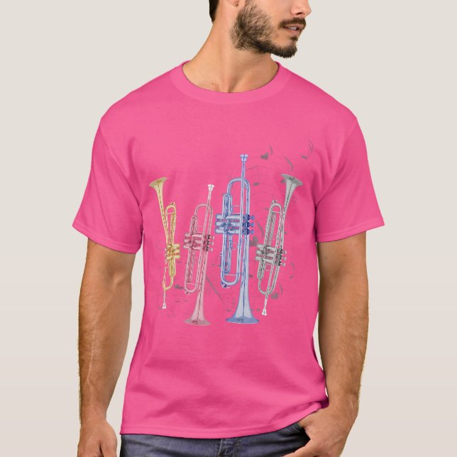 Camiseta Trumpet T Shirt Trumpet Kids Trumpet Girl Tr (Frente)