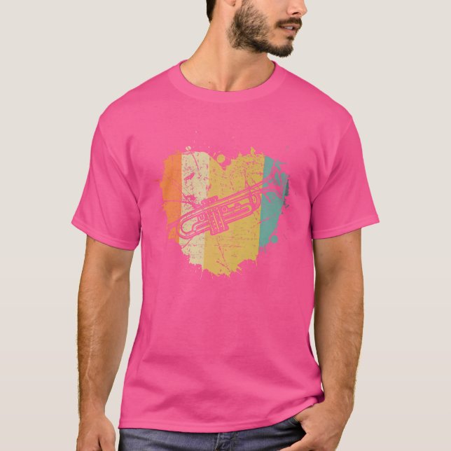 Camiseta Trumpeter Instrumento de Trompete (Frente)