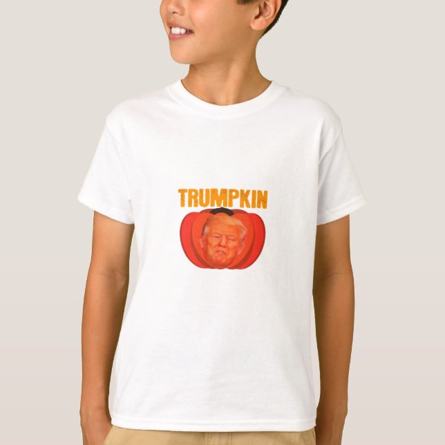 Camiseta Trumpkin Halloween Jack O Lanterna Gráfico Engraça (Frente)