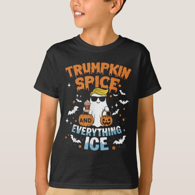 Camiseta Trumpkin Sce E Tudo Gelo Cair Outono Hallow (Frente)