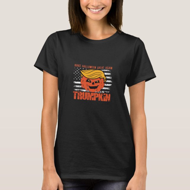 Camiseta Trumpkin Usa Torna O Excelente De Halloween Novame (Frente)