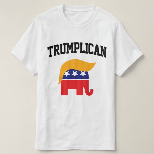 Camiseta Trumplican Trump Support (Frente do Design)