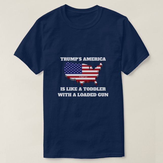 Camiseta Trump's America (Toddler) - A MisterP Shirt (Frente do Design)