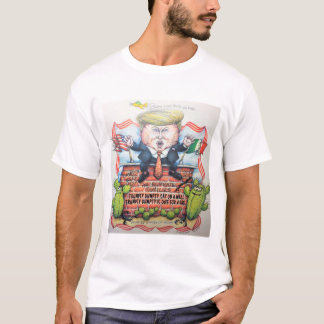 CAMISETA TRUMPTY DUMPTY SAT EM UMA PAREDE