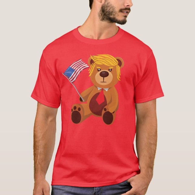 Camiseta Trumpy Bear Trump 24 Presidente Eleitoral Trump 20 (Frente)