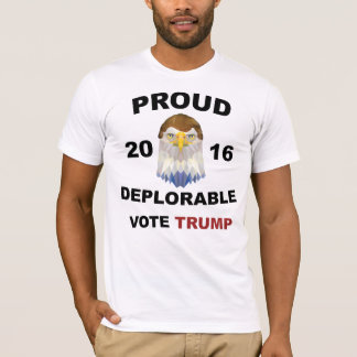 Camiseta Trunfo 2016 do voto - deplorável orgulhoso