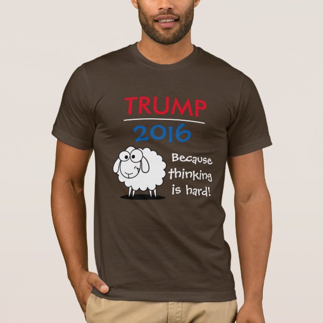 Camiseta Trunfo 2016 - porque pensar é duro! (Frente)