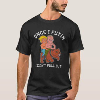 Camiseta Trunfo de Putin que monta um urso uma vez I