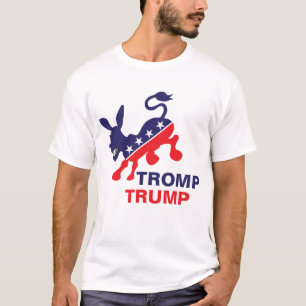 Camiseta Trunfo de Tromp que retrocede o asno Democrática