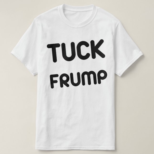 Camiseta Trunfo do Frump da dobra anti (Frente do Design)