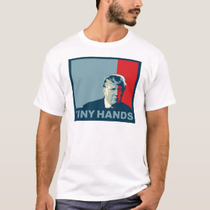 Camiseta Trunfo/Drumpf: Mãos minúsculas (cores da