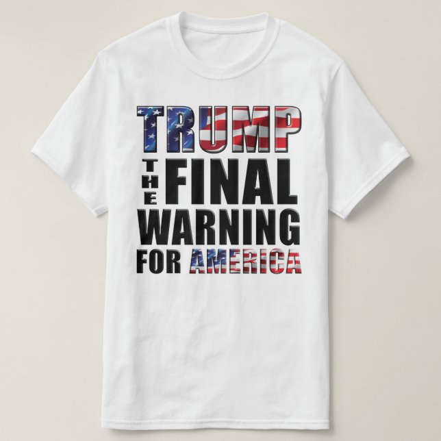 Camiseta Trunfo - o aviso final para América - t-shirt (Frente do Design)