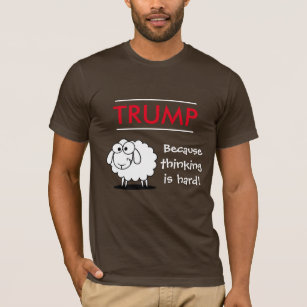 Camiseta "Trunfo - porque pensar é duro!" com carneiros