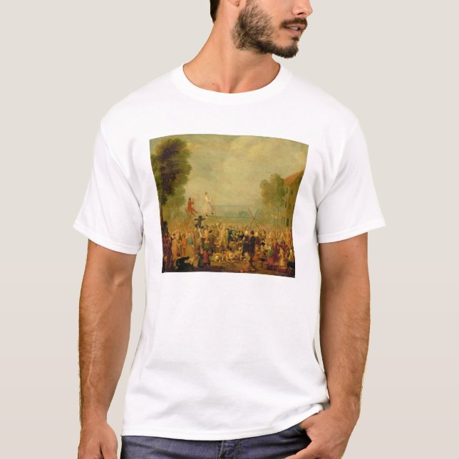 Camiseta Trupe dos atores que executam em um Tightrope (Frente)