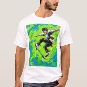 Camiseta Truque Aéreo – Skate Pulso em Movimento