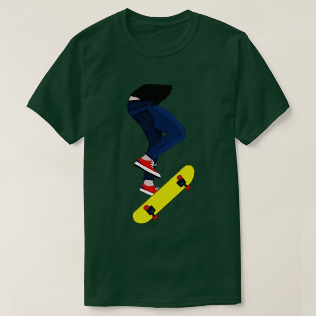 Camiseta Truque com skate (Frente do Design)