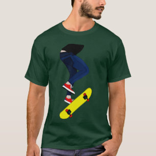 Camiseta Truque com skate