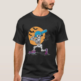 Camiseta Truque De Aranha-Aranha De Beisebol No Halloween O