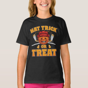 Camiseta Truque de chapéu ou guloseimas abóbora capacete pu