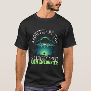 Camiseta Truque De Halloween De alienígena Ou Tratar Al Ext