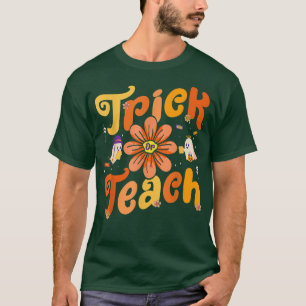 Camiseta Truque de Halloween ou guincho retrorreflector
