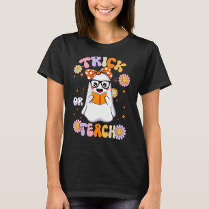 Camiseta Truque de Halloween ou guincho retrorreflector