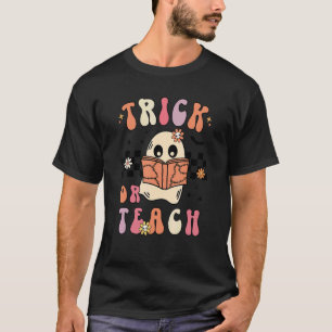 Camiseta Truque de Halloween ou guincho retrorreflector
