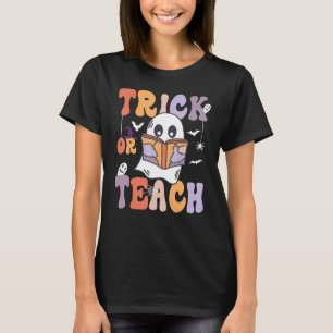 Camiseta Truque de Halloween ou guincho retrorreflector