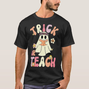 Camiseta Truque de Halloween ou guincho retrorreflector