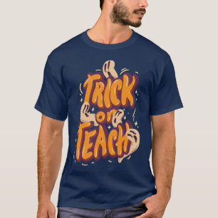 Camiseta Truque de Halloween ou guincho retrorreflector