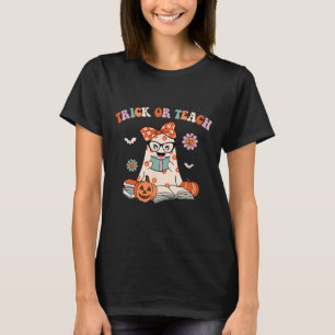 Camiseta Truque de Halloween ou guincho retrorreflector