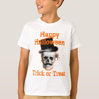 Camiseta Truque de Halloween ou travessura a vapor