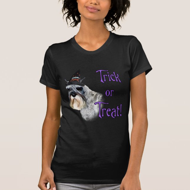 Camiseta Truque de Miniatura Schnauzer (Frente)