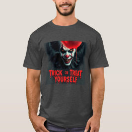 Camiseta Truque de Palhaço de Halloween Spooky ou Tratar