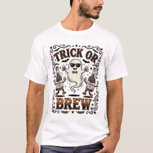 Camiseta Truque de Poção de Halloween ou Engravado Vintage