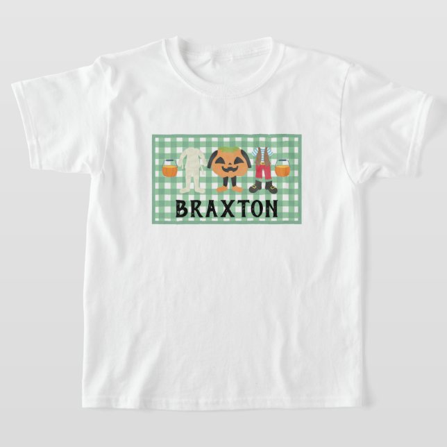 Camiseta Truque de Xadrez ou T-Shirt de Halloween (Postura )
