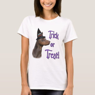Camiseta Truque Doberman Pinscher (vermelho)