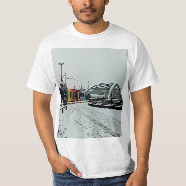 Camiseta Truque em tiras (Frente)