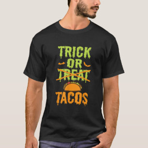 Camiseta Truque Engraçado Ou Trate Tacos Mexicanos Comida C