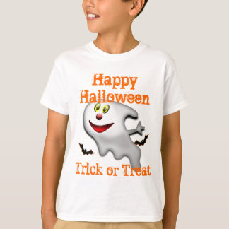 Camiseta truque fantasma engraçado ou travessura